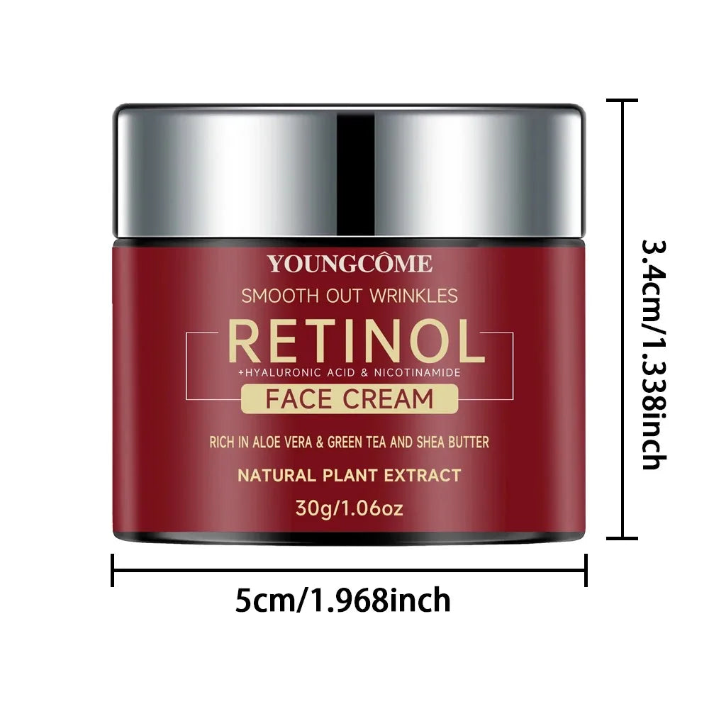 1/3PCS Retinol Lifting Firming Cream Repairing Moisturizing Nourishing Cream Brightening Skin Facial Anti-Aging Face Skin Care Peaceful Pleasures Health and Wellness 30G
