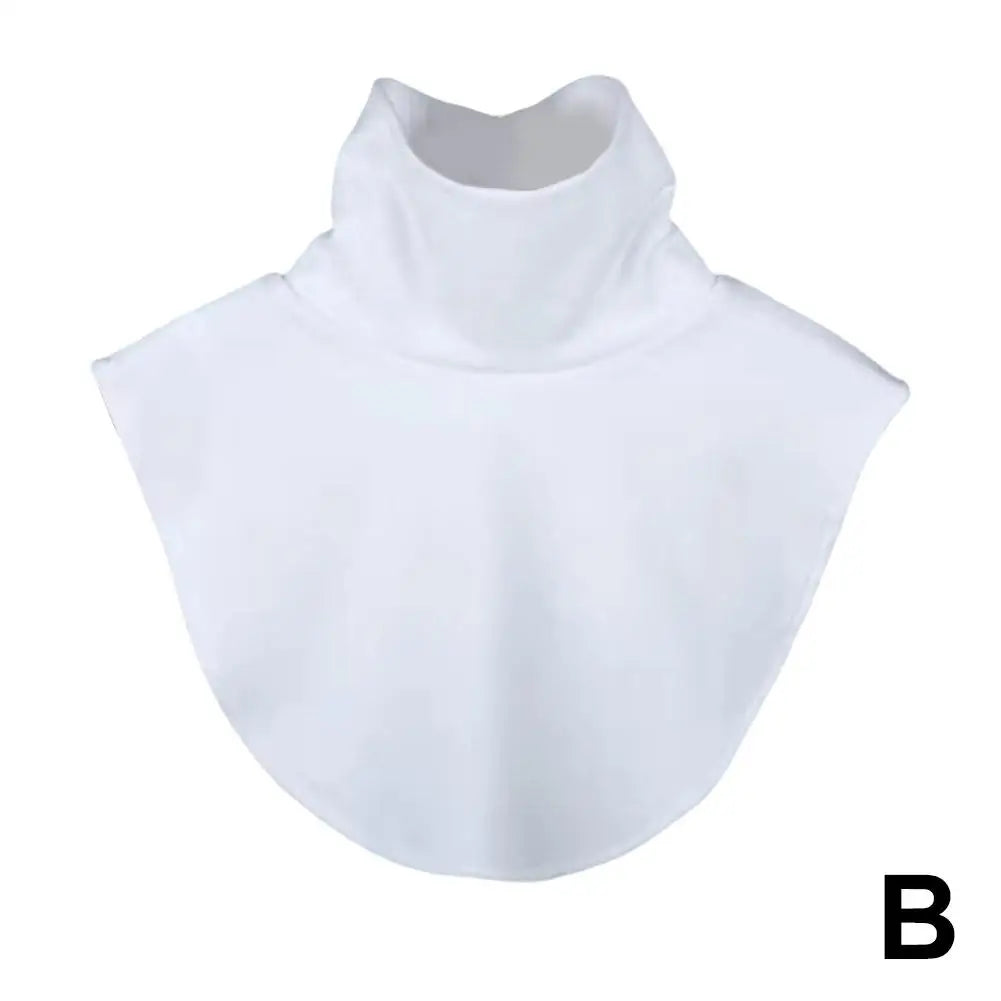 Women's Detachable Turtleneck False Collar – Elastic Knit Neck Cover