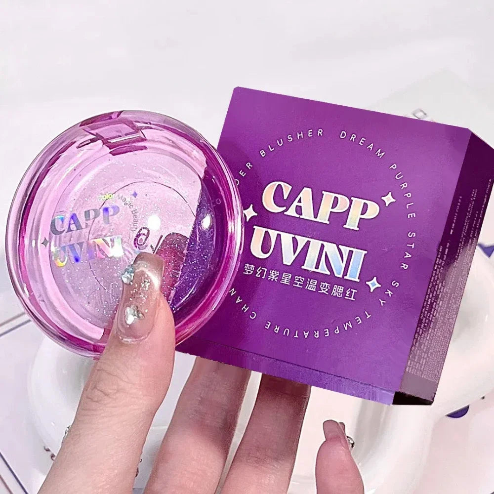 Crystal Jelly Color-Changing Blush Palette | Glitter Cheek Rouge