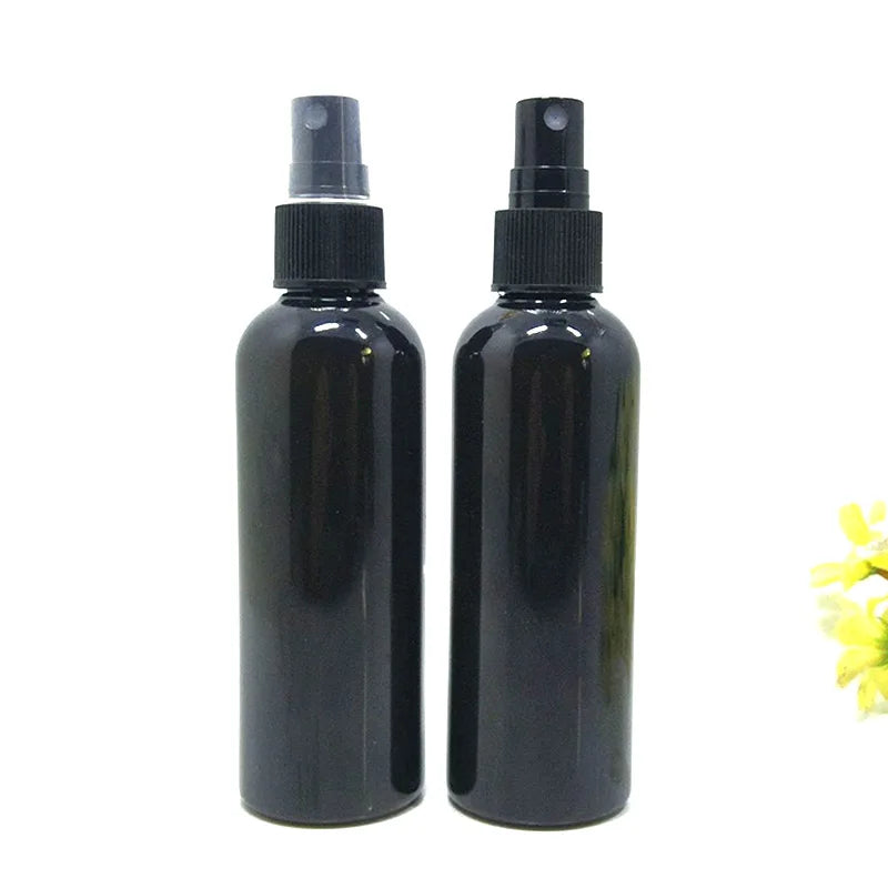 10-Pack 100ml Black Refillable Travel Spray Bottles | Atomizer
