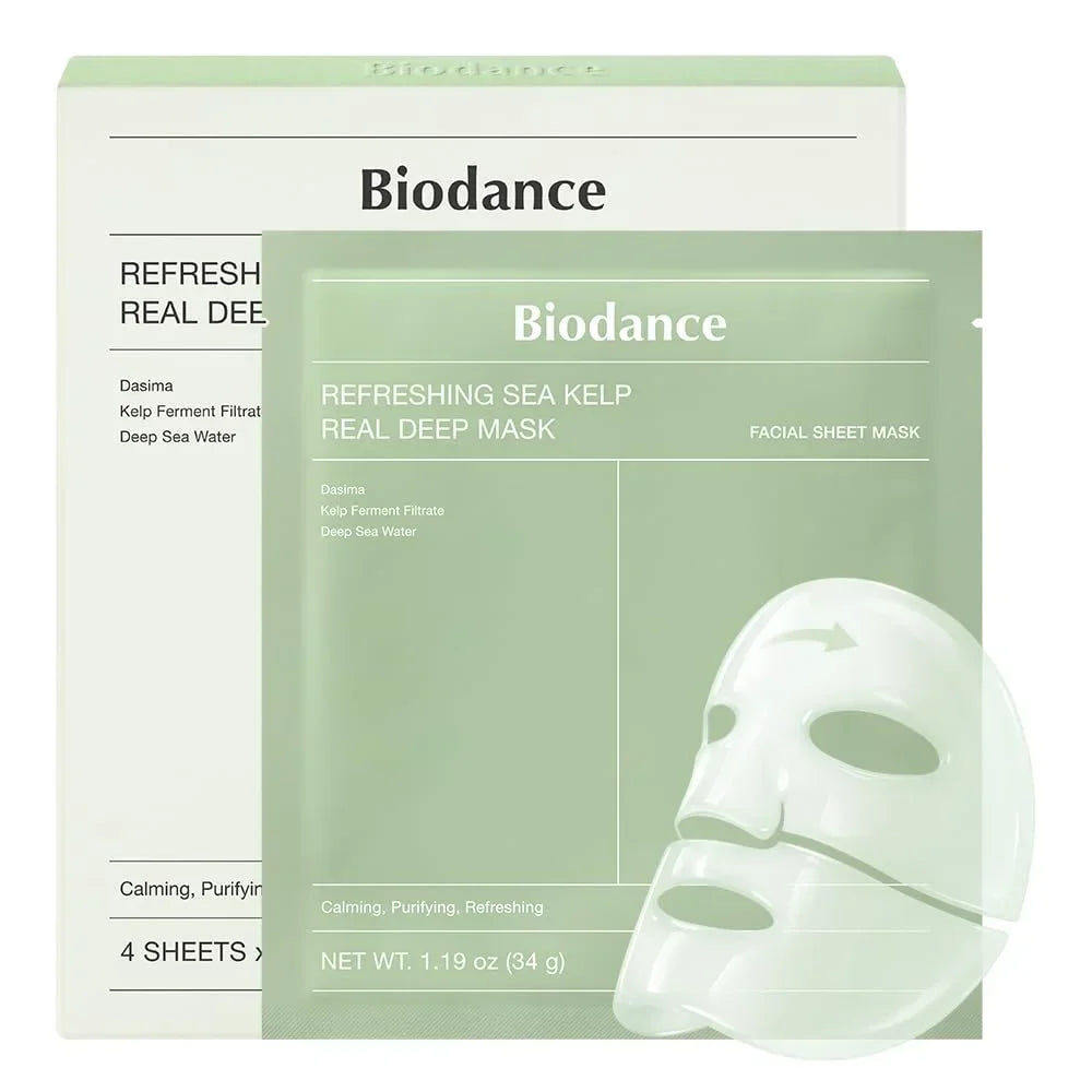 Biodance Real Deep Overnight Hydrogel Mask 4-Pack Peaceful Pleasures Health and Wellness green