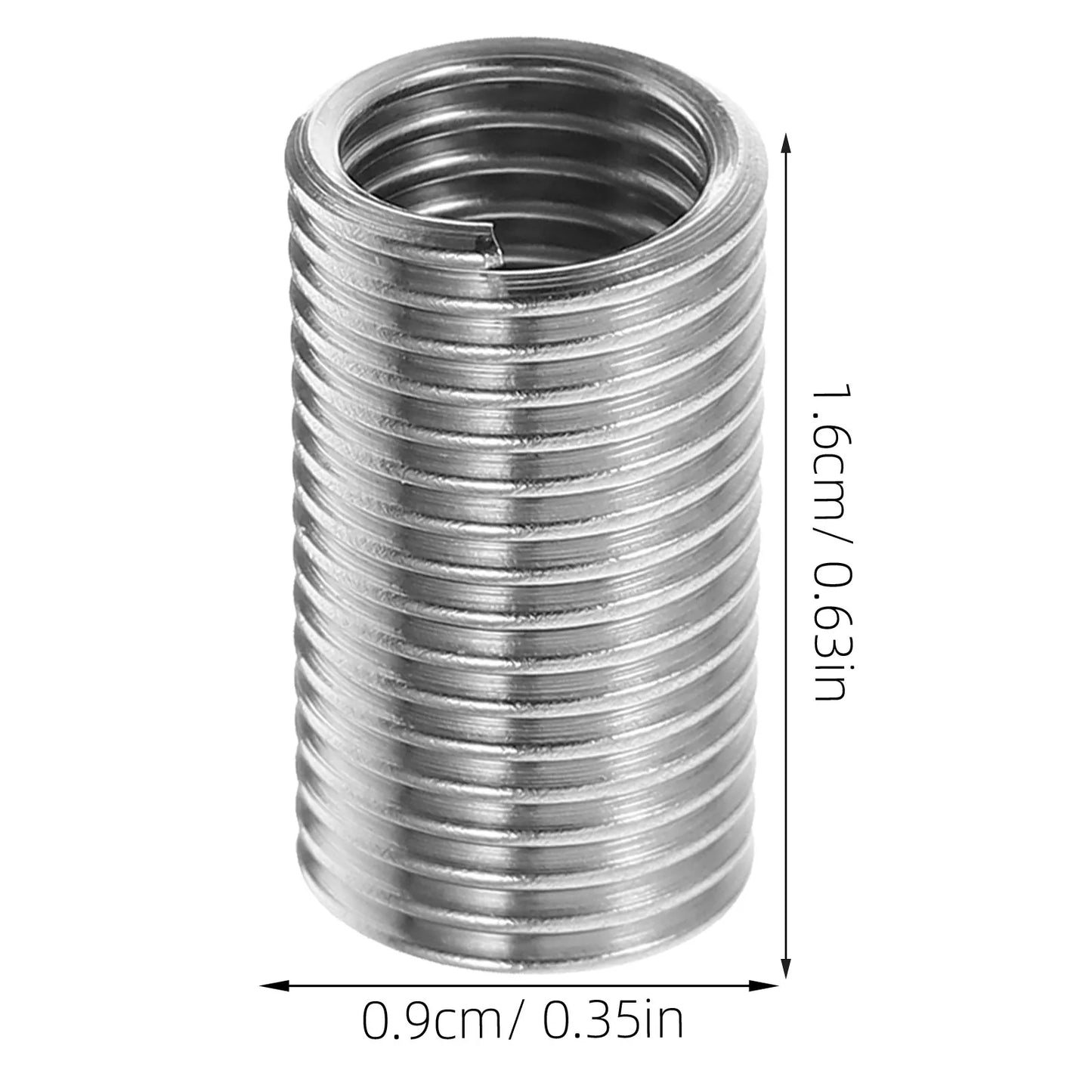 10Pcs High Strength Stainless Steel Thread Repair Inserts for Secure Thread Reinforcement in Automotive Equipment and Machinery Peaceful Pleasures Health and Wellness