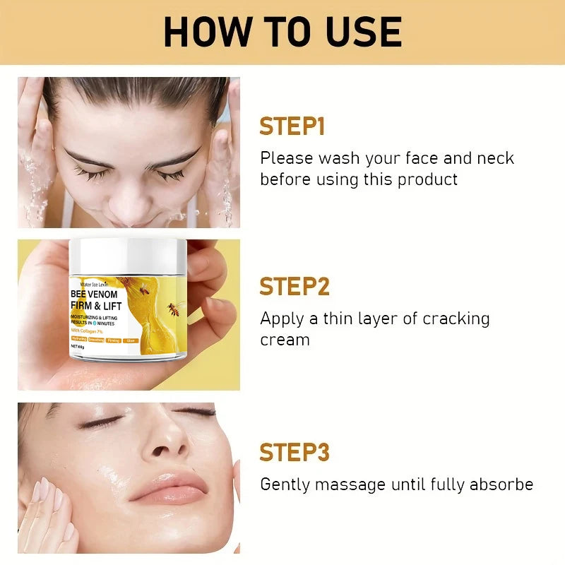 Bee Venom Instant Face Lifting Cream 60g – All Skin Types Face Lifting Cream Peaceful Pleasures Health and Wellness