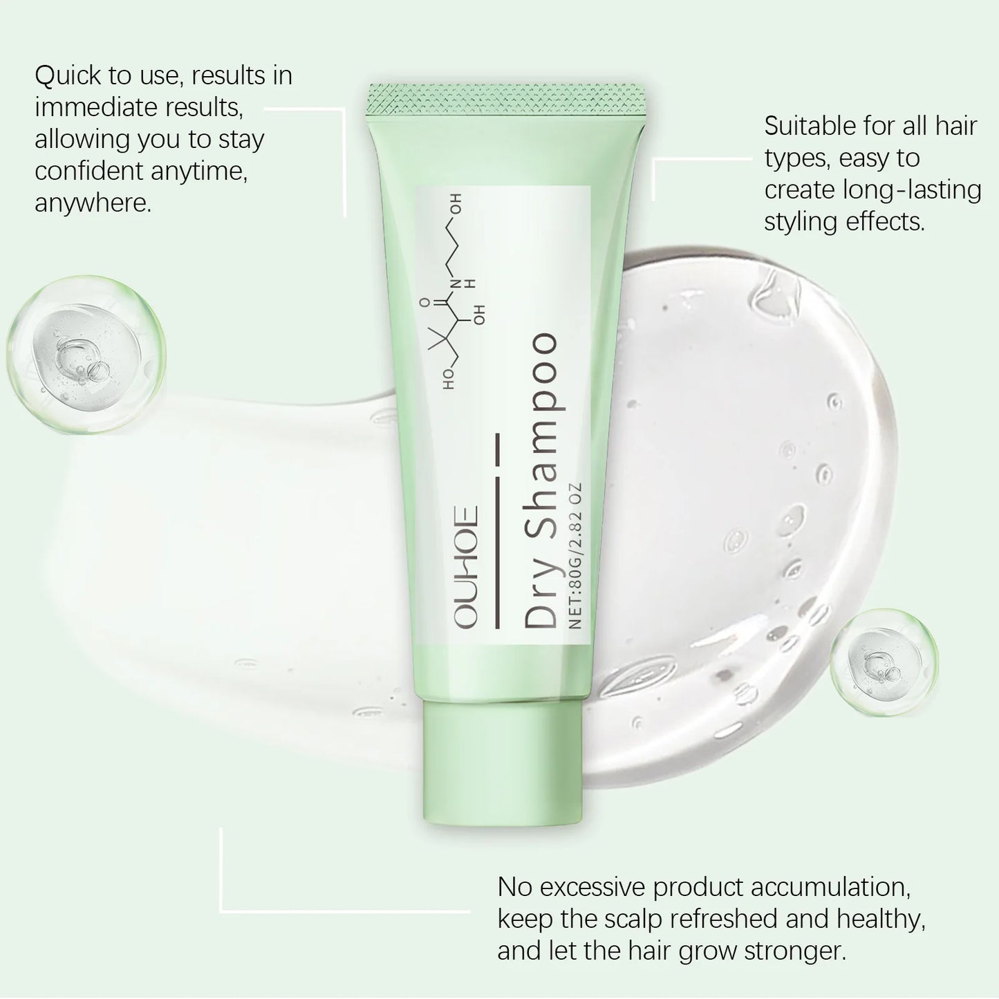 OUHOE Dry Shampoo – Oil Control, Volume & Scalp Care 80g