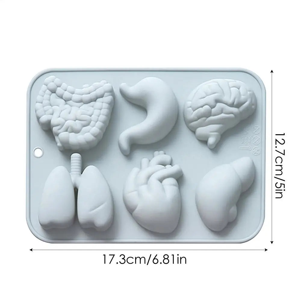 Halloween 3D Organ Silicone Mold – Chocolate, Candy & Ice Tray