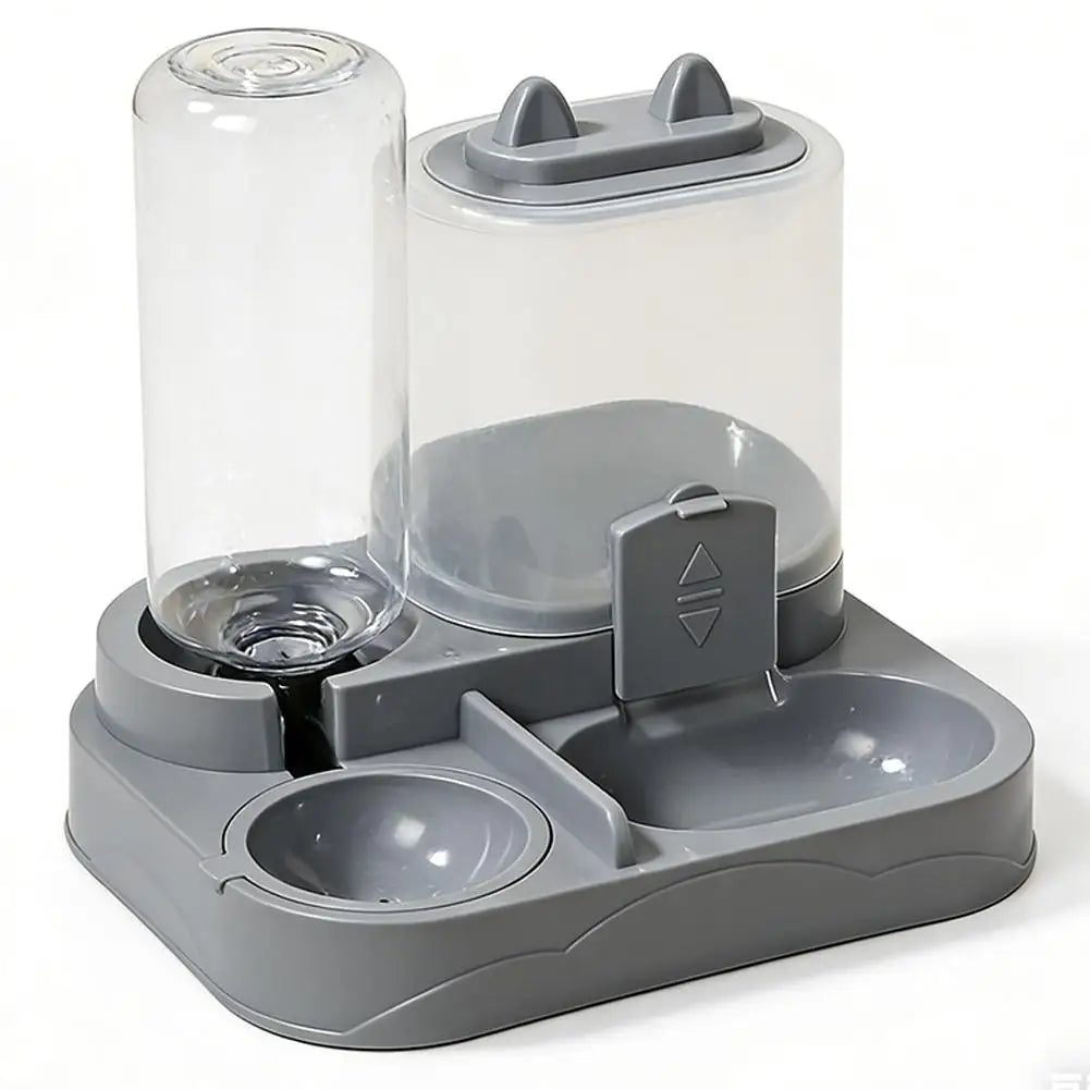 All-in-One Cat Feeder & Water Dispenser | Dual Bowl, 4 Colors