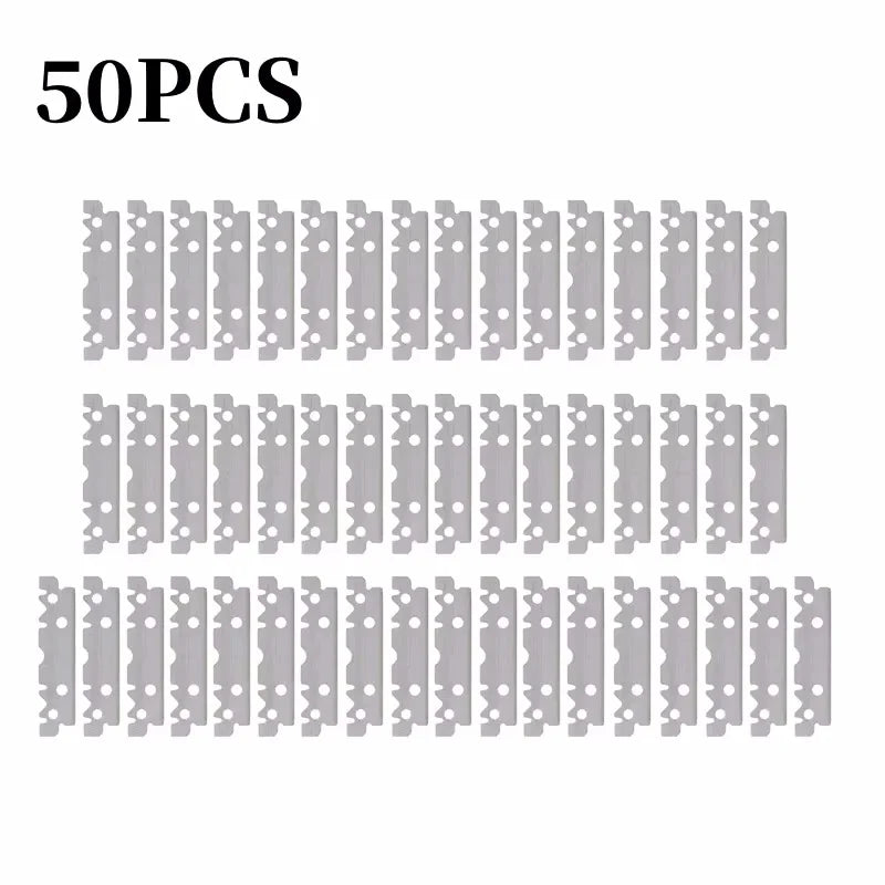 Single-Sided Stainless Steel Razor Blades 30/50/100 Pack