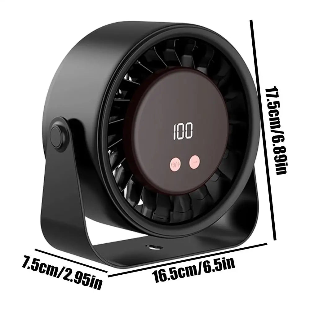 Portable Fan For Travel Quiet Cooling Supplies Personal Portable Desk Fan For Summer Travel Hiking Backpacking Vacation Beach Peaceful Pleasures Health and Wellness China Mainland Black