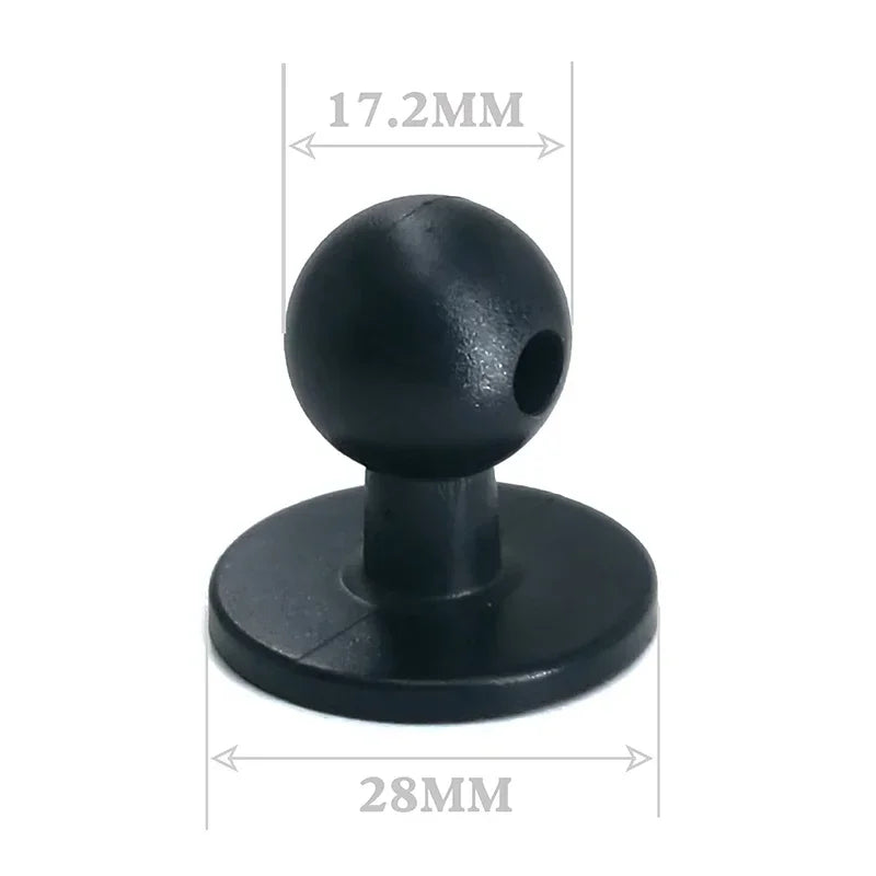 17mm Ball Head Glue Phone Mount Base 5-Pack | Car GPS Holder