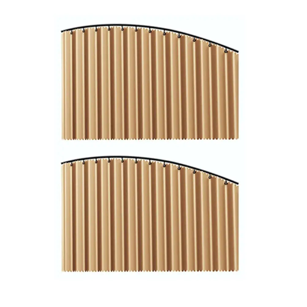 Car Window Sun Shade - Automatic Telescopic Curtain Set Peaceful Pleasures Health and Wellness Brown Rear 2pc