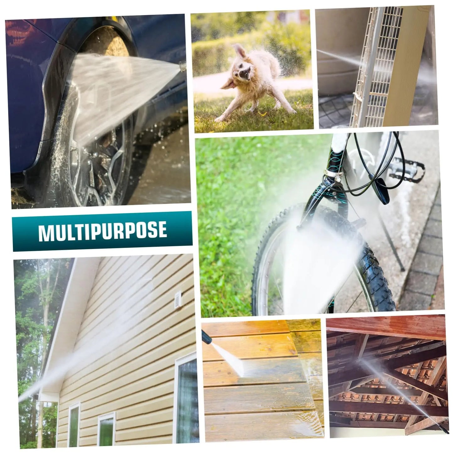 High Pressure Car Wash Water Gun Household Car Wash Tools Metal Extension Rod Rubber Coating Hand Garden Irrigation Peaceful Pleasures Health and Wellness
