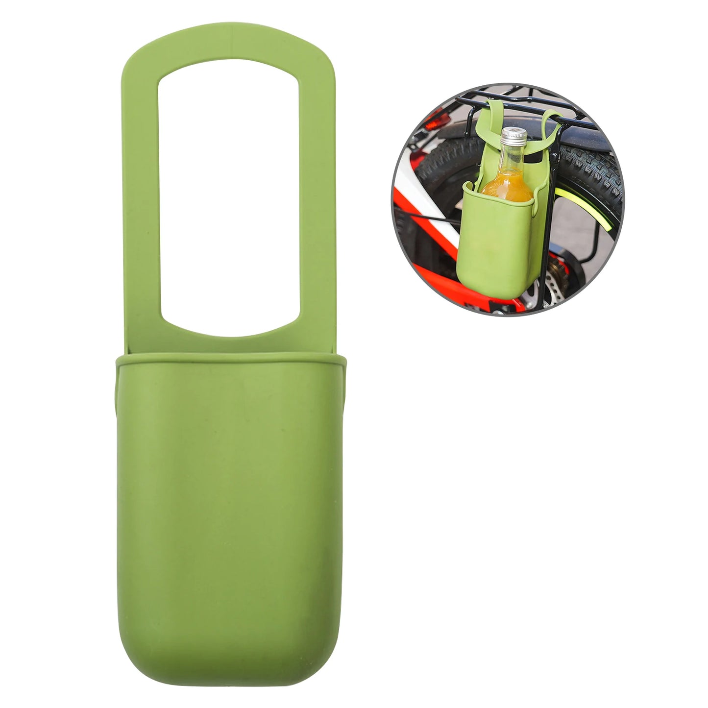 Universal Stroller Cup Holder Detachable Stroller Cup Holder for Bicycle Walker Scooter Peaceful Pleasures Health and Wellness green