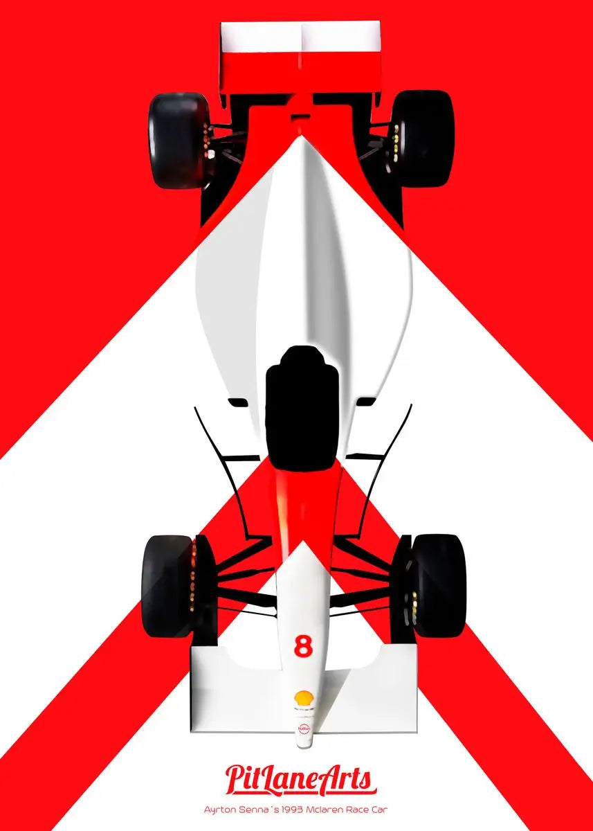Cartoon Racing Car Canvas Wall Art | Boys Motorsport Poster