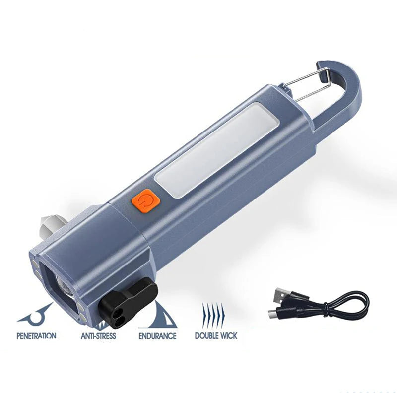 Mini Rechargeable Flashlight – 1200 Lumen, Zoomable, 3 Modes