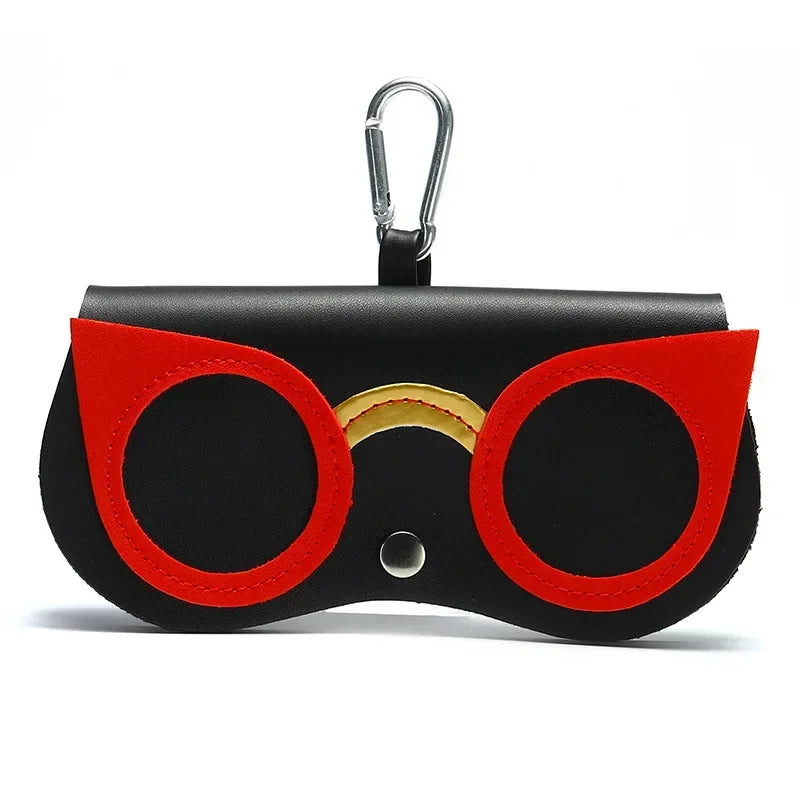Women's Leather Eyeglass Case | Snap Closure, Scratch-Proof