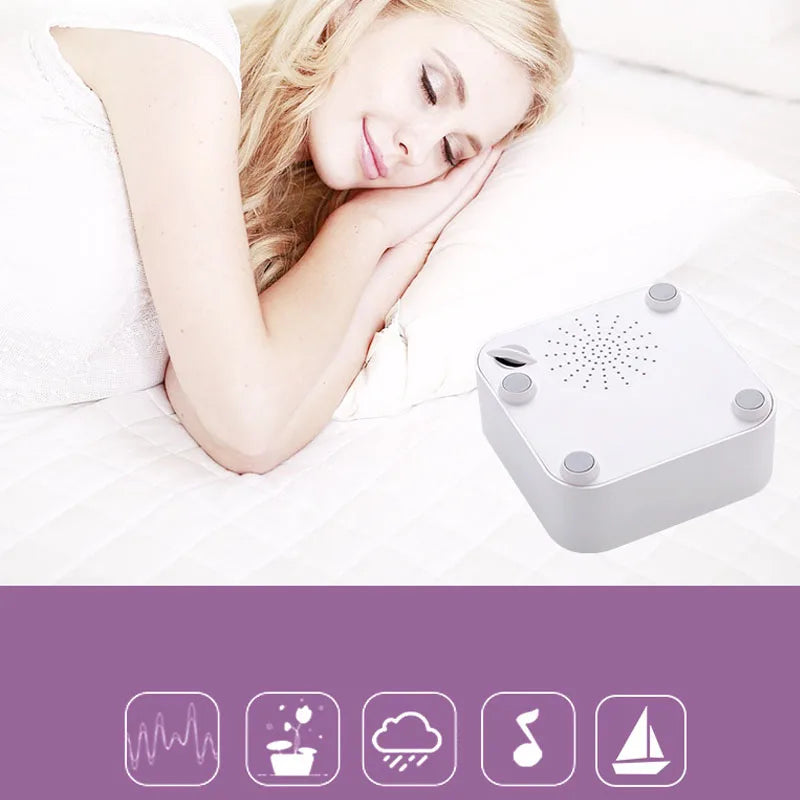 White Noise Machine USB Rechargeable | 9 Sounds, Timer, Sleep Aid