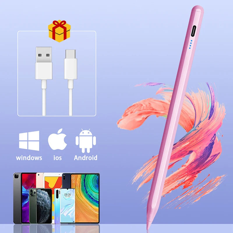 Stylus Pen For Phone Touch Pencil For Cell Phone Stylus Pen For Android Universal Tablet Pencil Stylus For All Screens Drawing Peaceful Pleasures Health and Wellness Pink