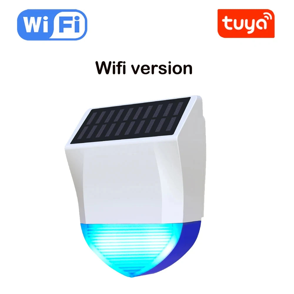Tuya Smart Zigbee/Wifi Siren Alarm Waterproof Outdoor With Solar And USB Power Supply Optional 95dB Remote Control Peaceful Pleasures Health and Wellness Wifi version