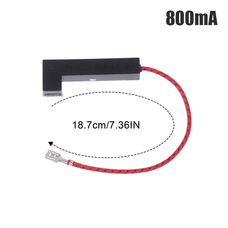 1pc Microwave Oven 5KV 0.8A 700mA/800mA/900mA 220V High Pressure Fuse Replace Integrated High Voltage Fuse Microwave Accessories Peaceful Pleasures Health and Wellness 800mA