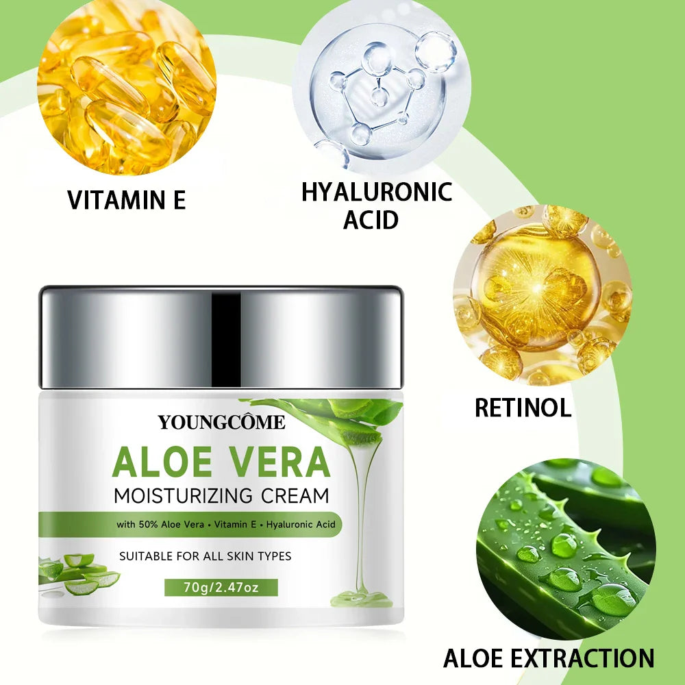 YOUNGCOME Aloe Vera Moisturizing Cream & Skincare Set