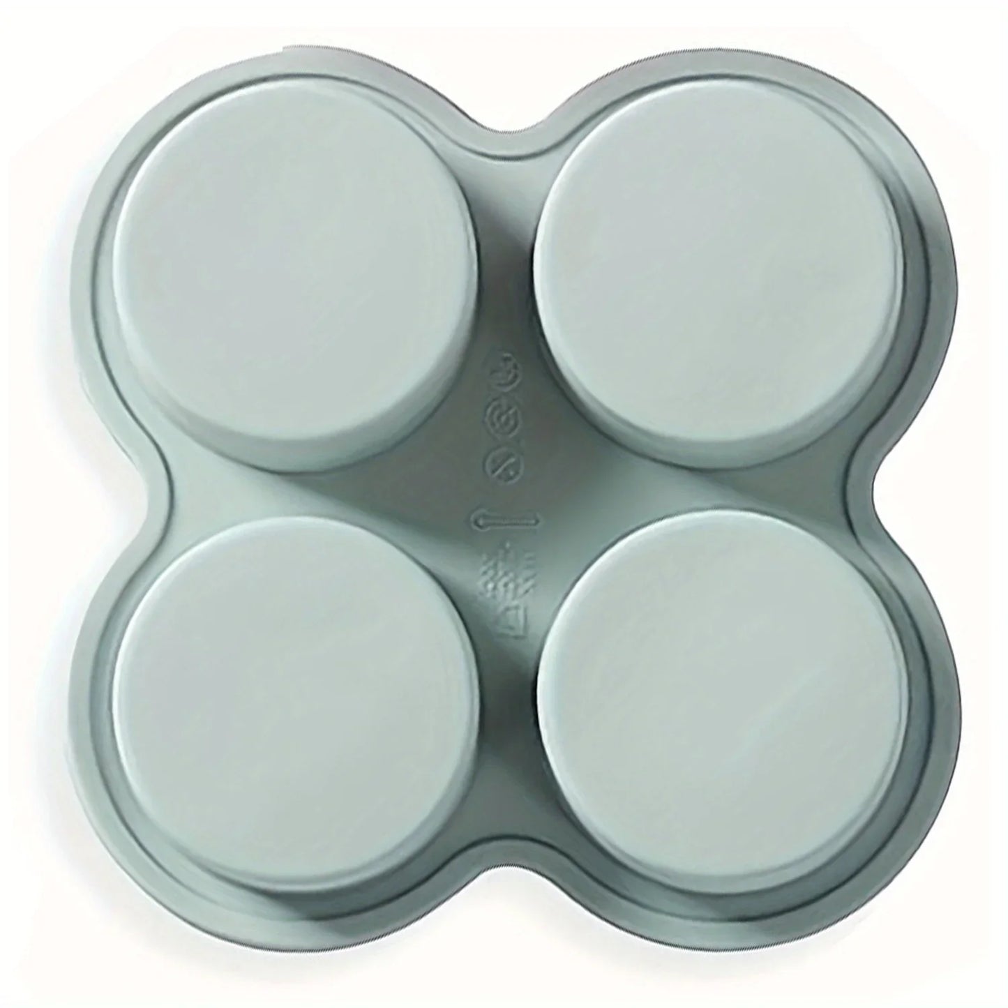 Air Fryer Egg Mold Round Shape Eggs Mold 4 Cavity Non-Stick Silicone Air Fryer Egg Pan Egg Steamer Cooking Mold Fried Egg Tool Peaceful Pleasures Health and Wellness Gray 1PCS