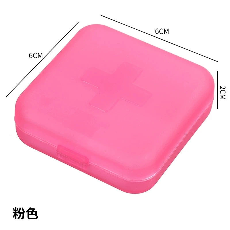 Mini 4-Compartment Pill Box | Portable Travel Medication Organizer