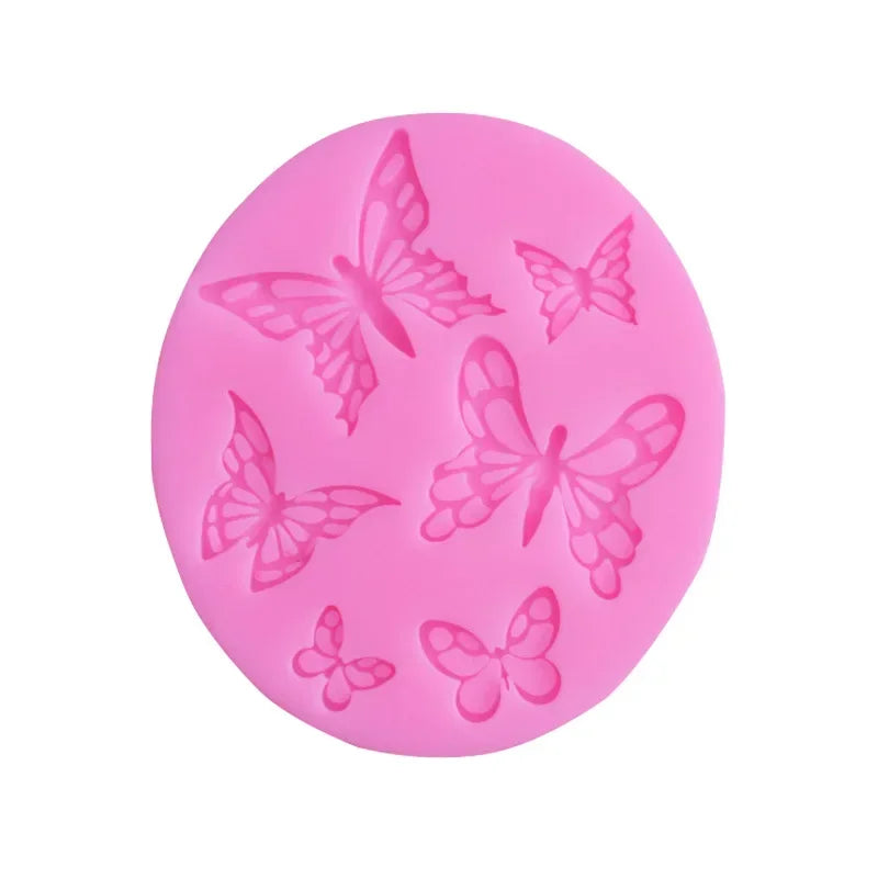Butterfly Pattern Oval Shape Fondant Cake Baking Mold Chocolate Candy