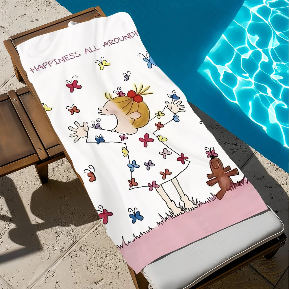 Cartoon CoCo Quick-Dry Beach Towel | Soft Pool & Travel Towel Quick-Dry Beach Towel Peaceful Pleasures Health and Wellness z5 STJ150x260CM