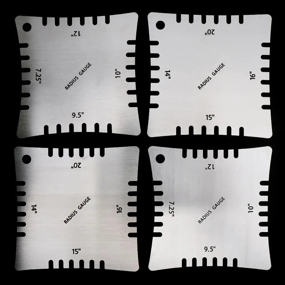 Guitar Notched Radius Gauges Measuring Fingerboard Neck Fretboard
