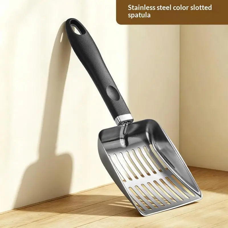 Metal Cat Litter Scoop – Long Handle Deep Sifting Shovel
