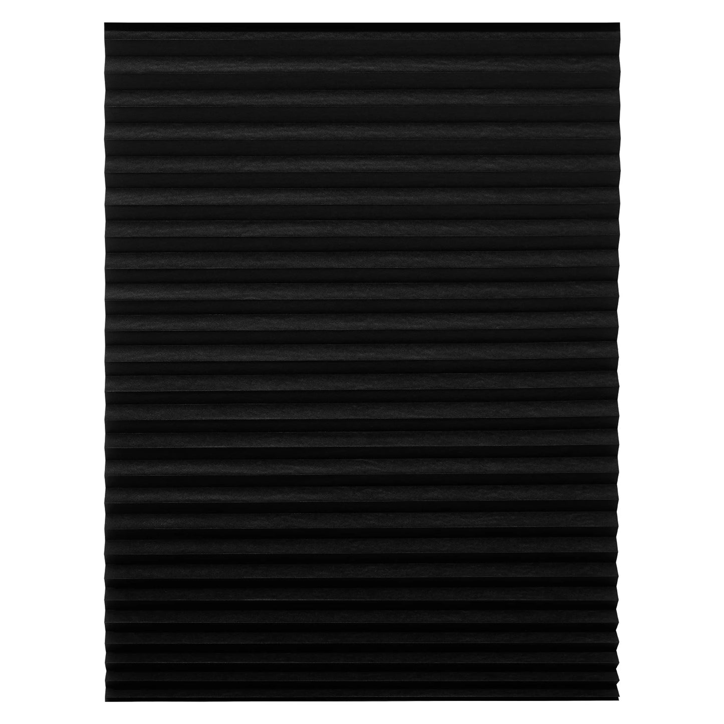 Large Size Self-adhesive Pleated Blinds Bathroom Balcony Shade Half /Full Blackout Window Curtains for Bedroom Living Room Peaceful Pleasures Health and Wellness Black 90CMx180CM