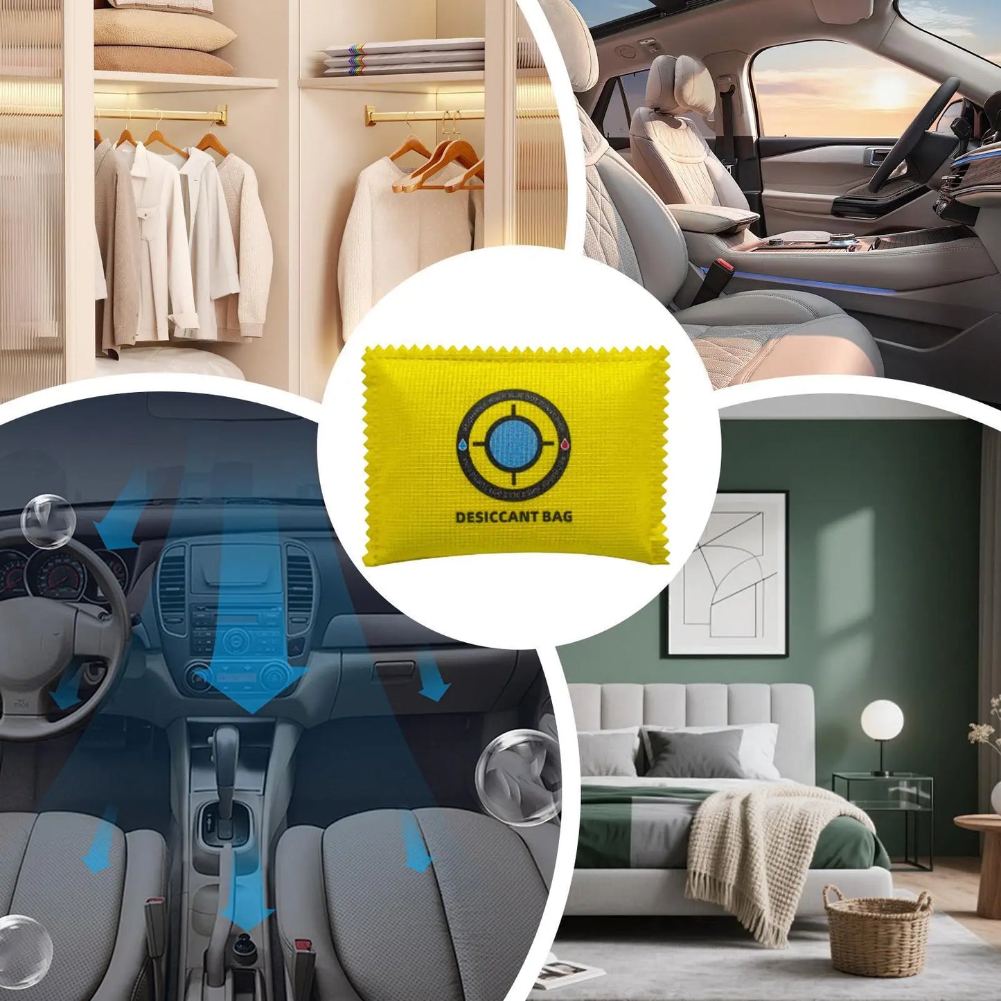 Reusable Car Dehumidifier Bag – Moisture & Odor Absorber