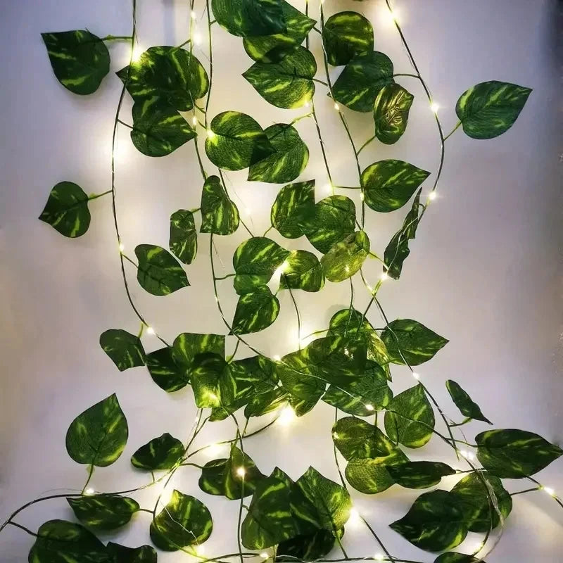 Flower Leaf LED String Lights – Battery Powered Fairy Décor