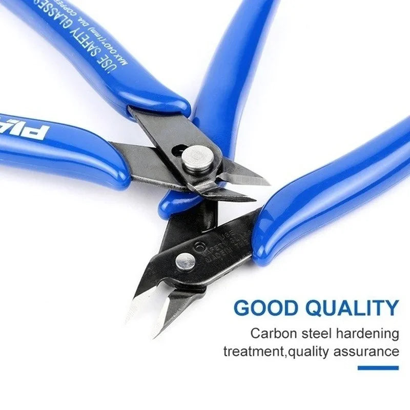 130mm Side Cutting Pliers Tools Electrical Wire Cable Cutters Side Snips Flush Tools Cutting Wire Wire Stripper Crimping Tool Peaceful Pleasures Health and Wellness 2pcs