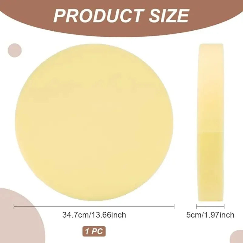 Pottery Table Runner Round Sponge for Pottery Ceramics Clay Comfortable Design Elastic Painting Drawing Sponge Crafts Tools Peaceful Pleasures Health and Wellness