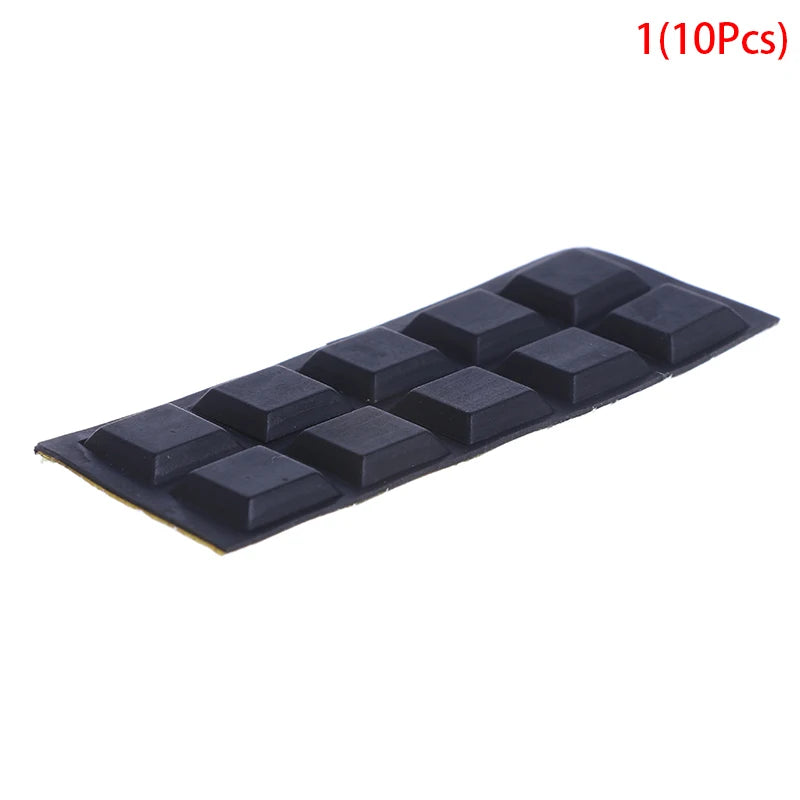40-Pack Square Self-Adhesive Rubber Bumper Pads | Furniture Feet