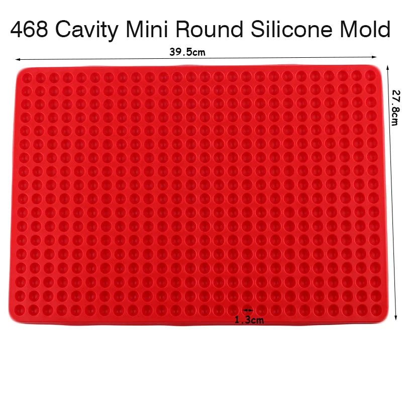 Mini Round Silicone Mold 468/228 Cavity – Chocolate & Candy