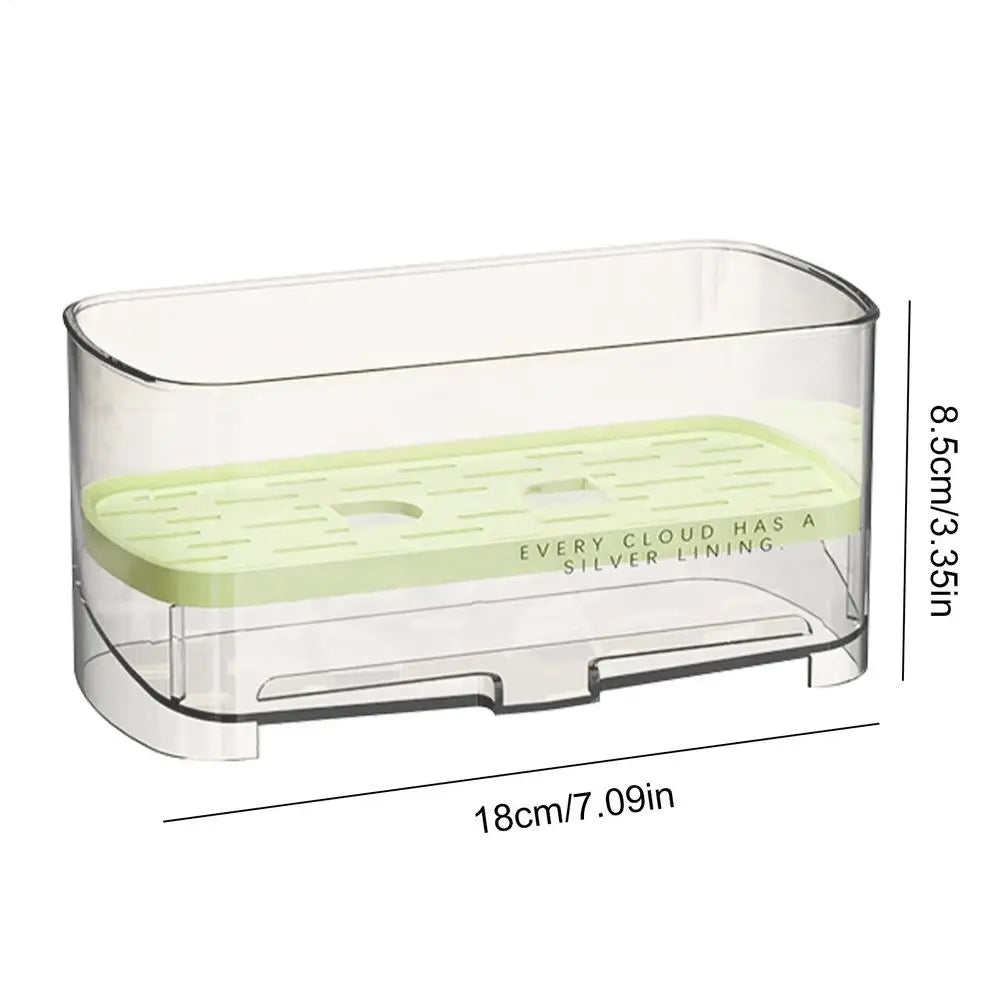 Self-Draining Sponge Holder Sink Caddy Kitchen Organizer