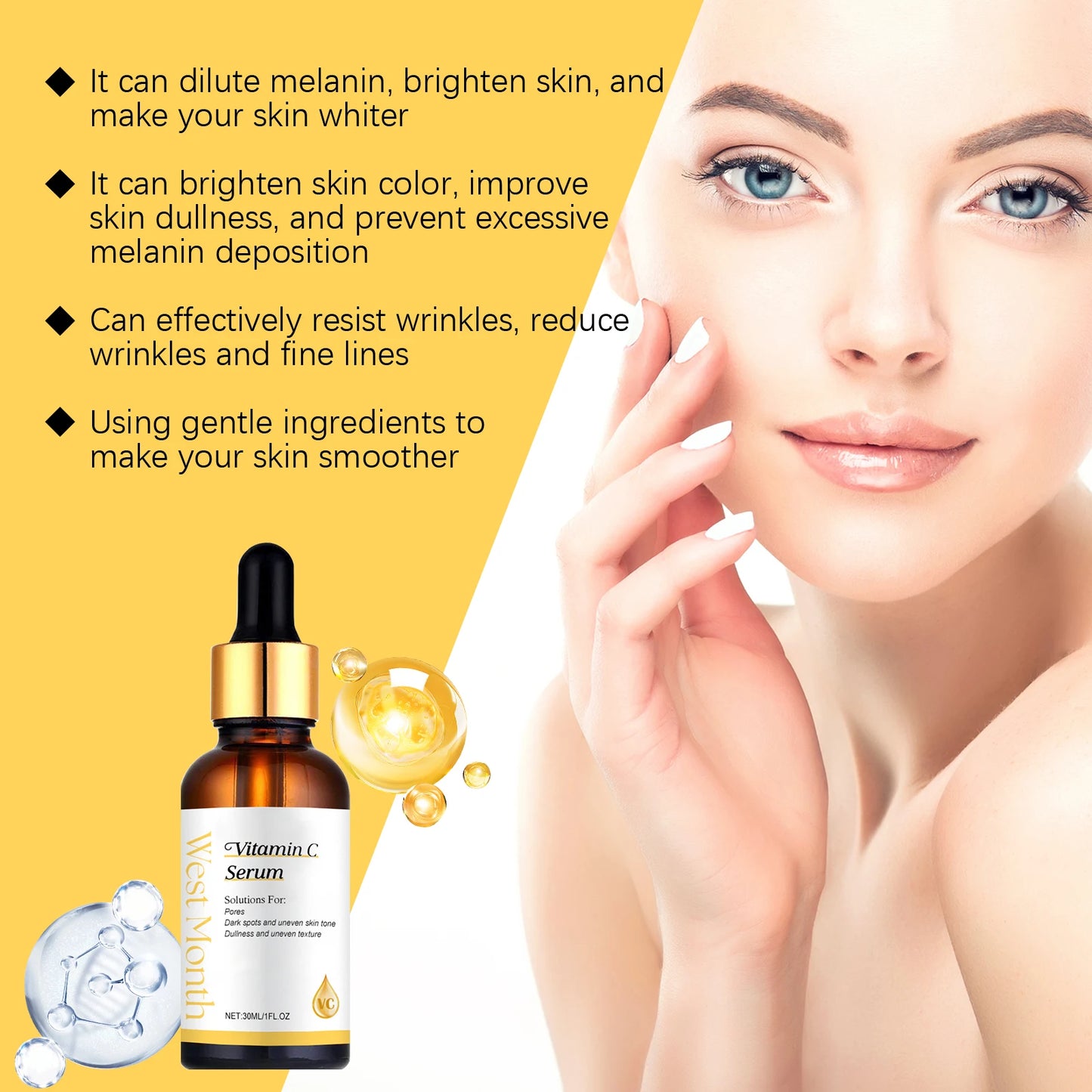 WEST MONTH Vitamin C Serum – Brighten, Firm & Hydrate 30ml