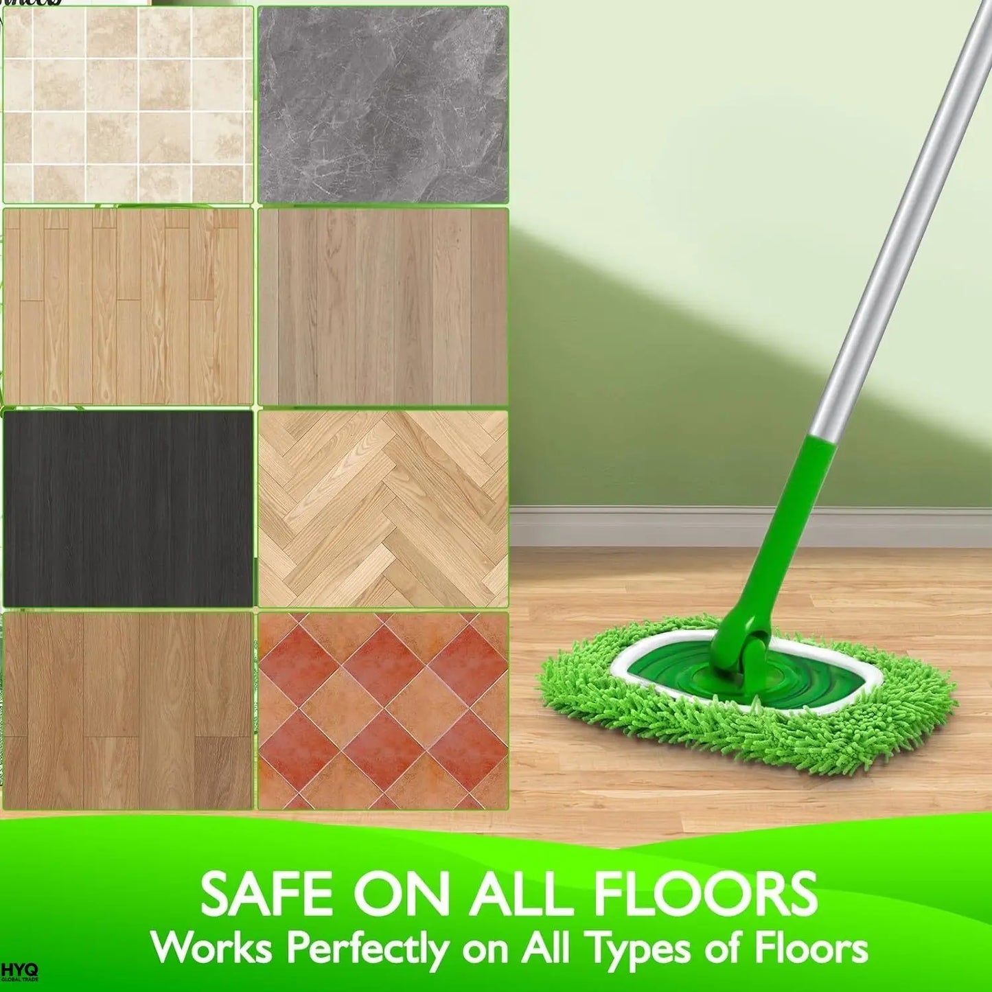 2 Tampones De Microfibra Reutilizables Compatibles Con Swiffer