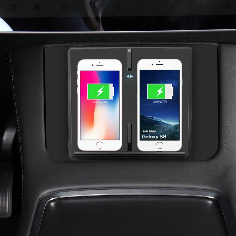 Tesla Model 3 Dual Wireless Car Charger – 10W Fast Charging