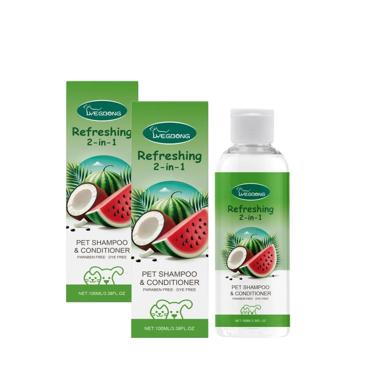 YEGBONG 2-in-1 Dog & Cat Shampoo Conditioner – Moisturizing
