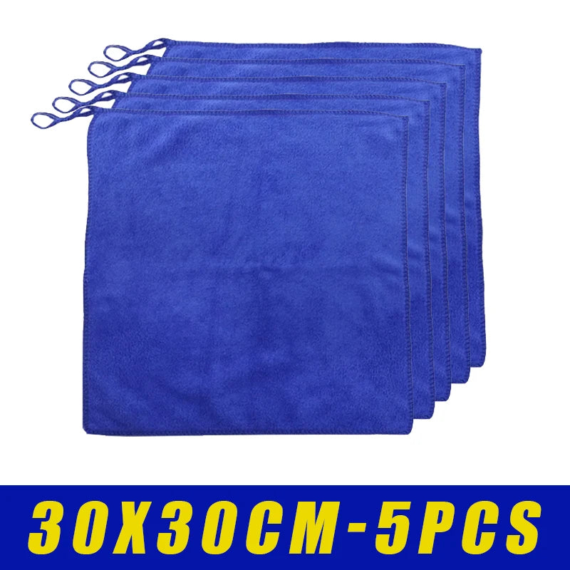 30x30cm Microfiber Car Wash Cloth – No-Shed Waxing Towel