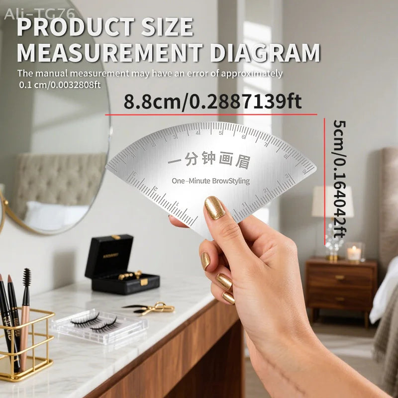 Eyebrow Mapping Ruler – Microblading Brow Shaping Stencil