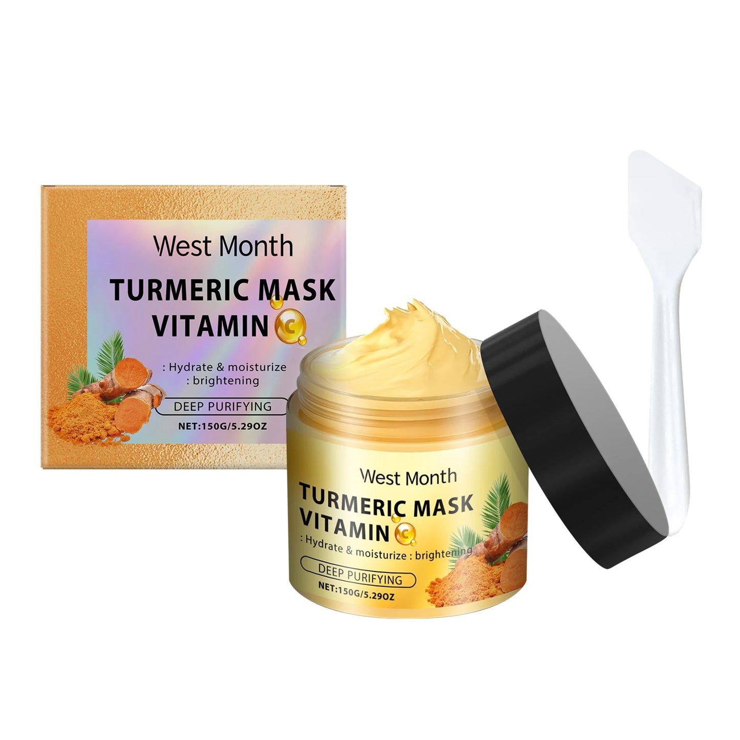Turmeric Vitamin C Clay Mask – Dark Spots, Acne & Pores