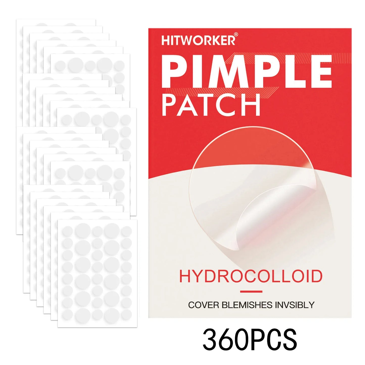 Invisible Waterproof Hydrocolloid Acne Patches – All Skin Types