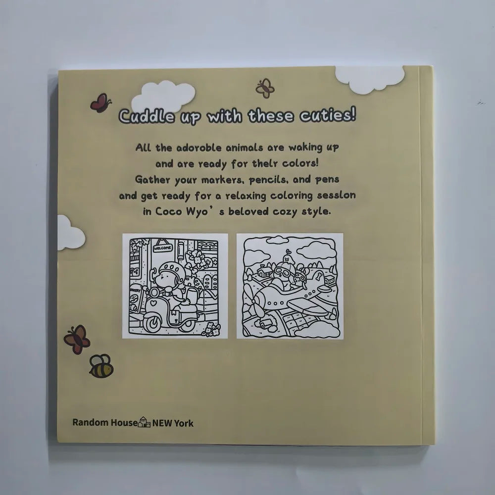 Cozy Cuties Coloring Book Adults Bold Easy Cute Patterns Stress