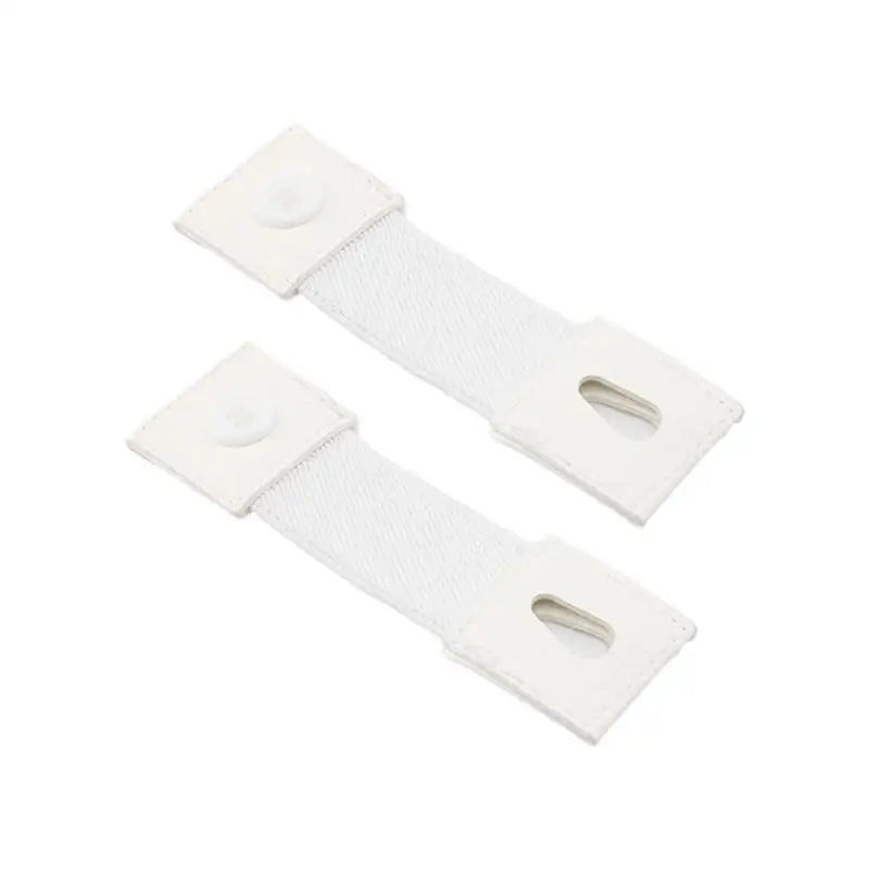 Shirt Sleeve Extension Strap Adjustable Buckle Garter for Men Women Long Sleeve Button Cuff Extender Accessory Peaceful Pleasures Health and Wellness white