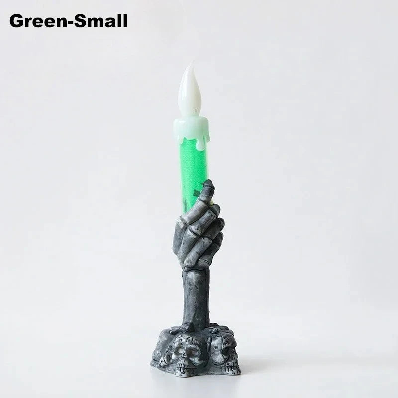 Halloween LED Skull Ghost Candle Light | Haunted House Decor