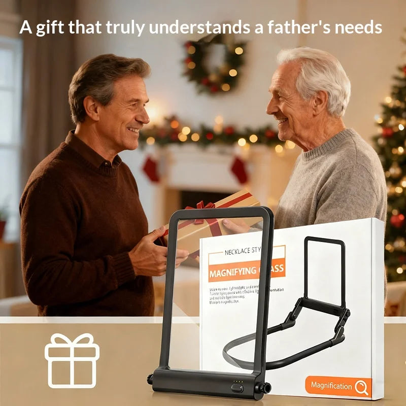 3X Hd Led Reading Magnifying Lamp with Usb Charging, Neck-Worn & Handheld, Tabletop, Specialized for Elderly Peaceful Pleasures Health and Wellness